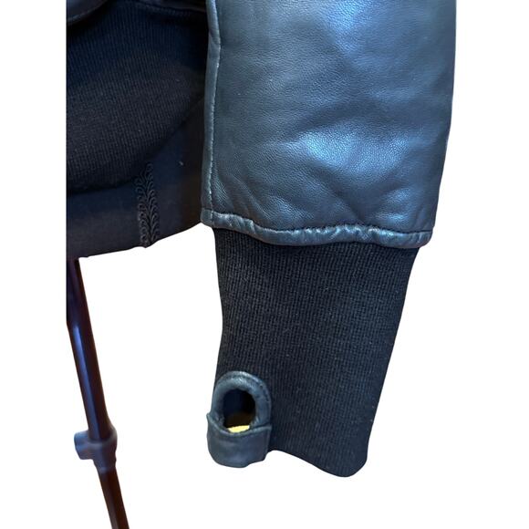 Mackage XS Designer Down Fill Annie Glam Leather Puffer Jacket w/ Fur Hood $1050 - Picture 15 of 16